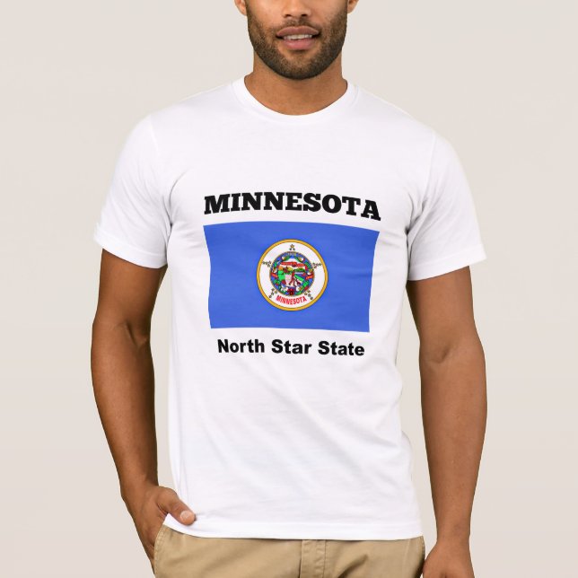 Minnesota, delstaten North Star, T Shirt (Framsida)