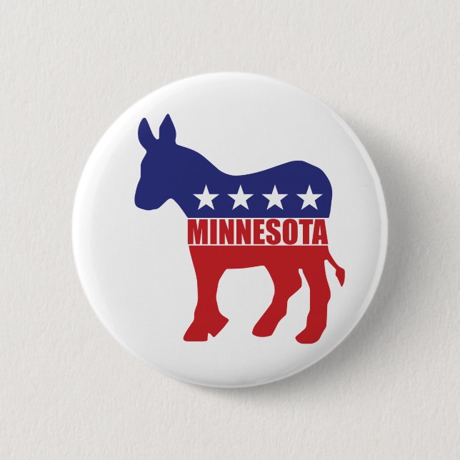 Minnesota demokratåsna knapp (Framsida)