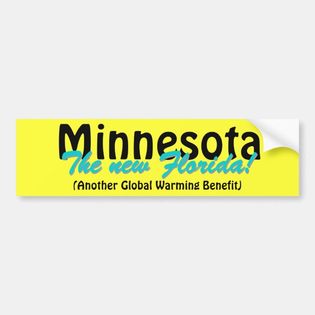 Minnesota Det nya Florida Bildekal (Framsidan)
