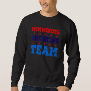 Minnesota Drickande Team Stat Stolthet Öl Drickan Lång Ärmad Tröja