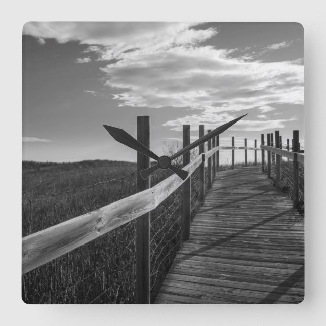 Minnesota, Duluth, Park Point, Boardpromenad Fyrkantig Klocka (Framsida)