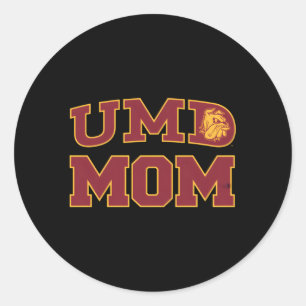 Minnesota Duluth Umd Bullhund Mamma Runt Klistermärke