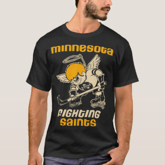 Minnesota Fighting Saints Retro Defunct Hockey T Shirt