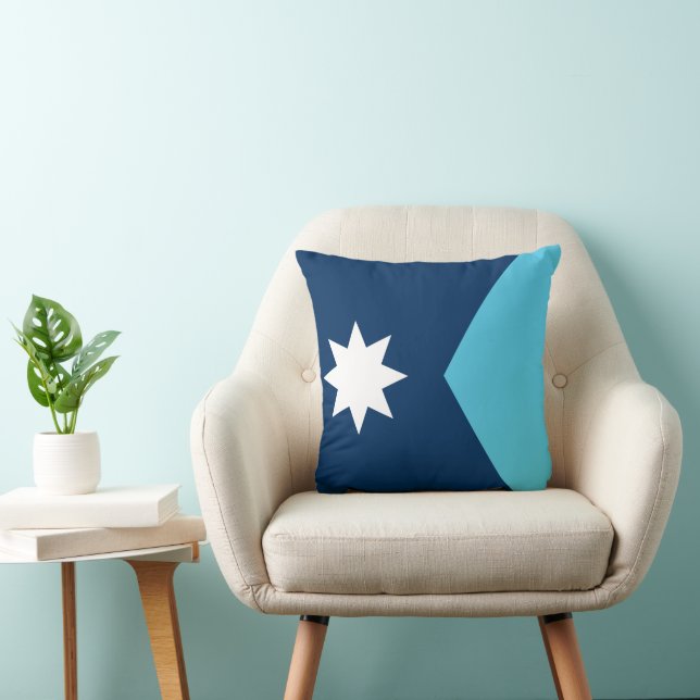 Minnesota Flag American MoJo Pillow Kudde (Stol)