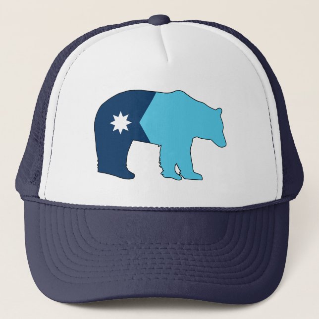 Minnesota Flagga Björn Keps (Framsida)