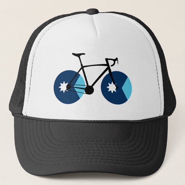Minnesota Flagga Cycling Keps (Framsida)