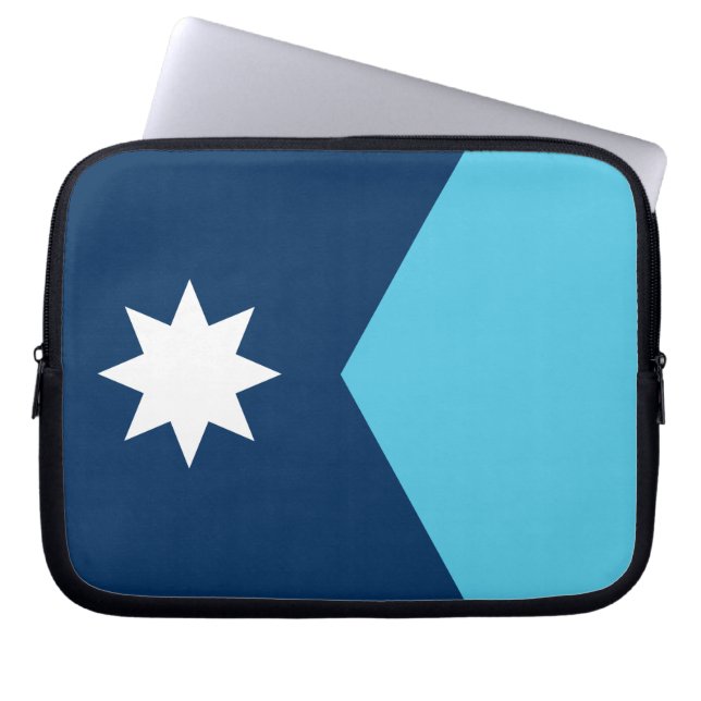 Minnesota Flagga Datorfodral (Framsidan)