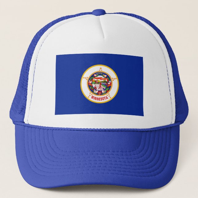 Minnesota Flagga Hat Truckerkeps (Framsida)