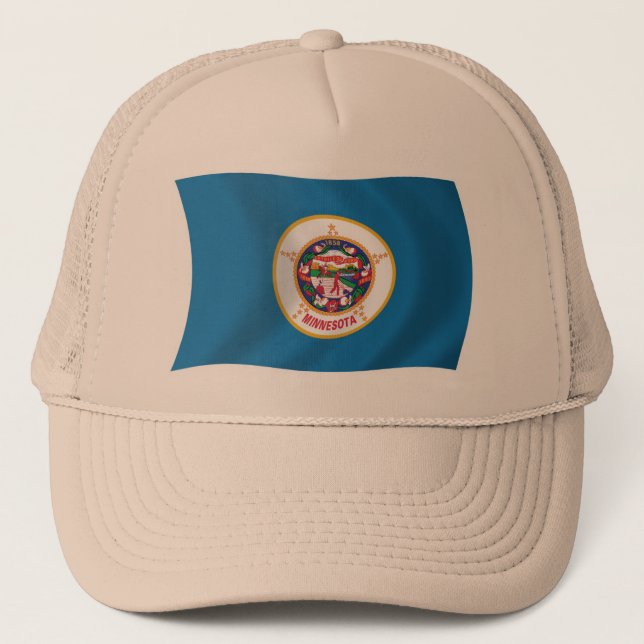 Minnesota Flagga Hatt Keps (Framsida)
