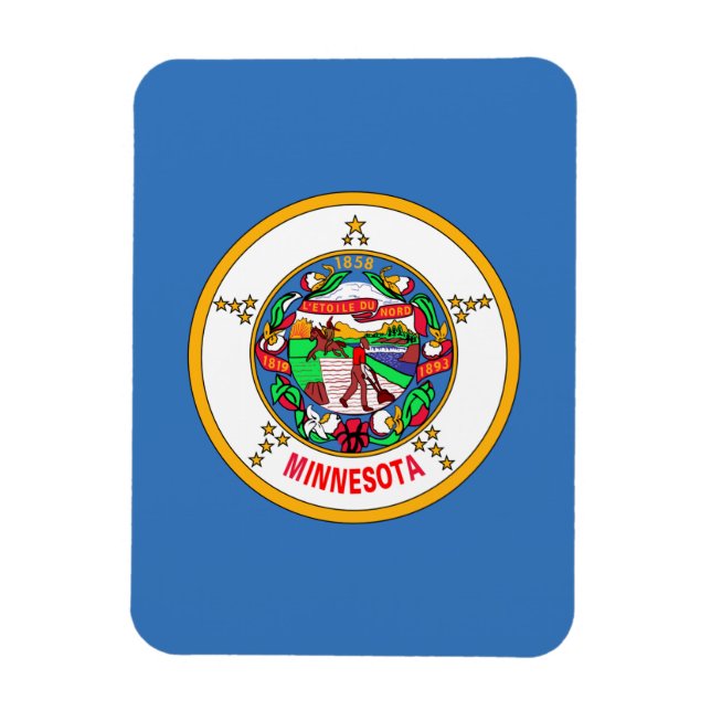 Minnesota flagga magnet (Vertikal)