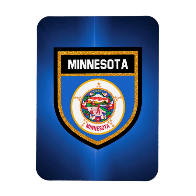 Minnesota Flagga Magnet (Vertikal)