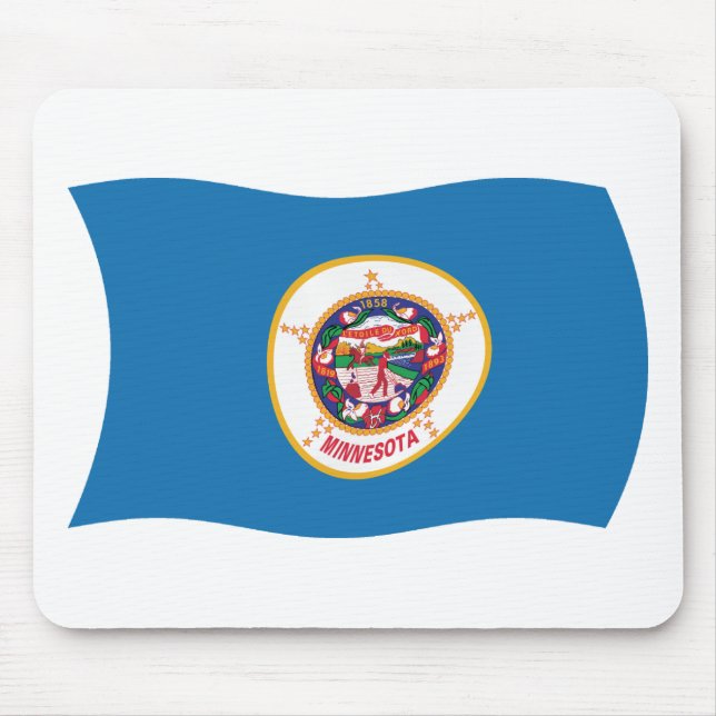 Minnesota Flagga Mousepad Musmatta (Framsidan)