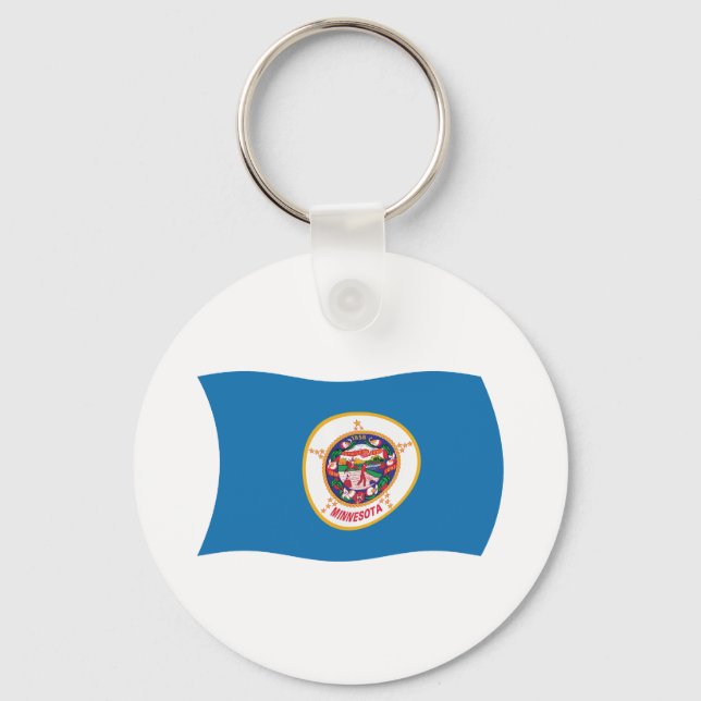 Minnesota Flagga Nyckelring (Framsida)