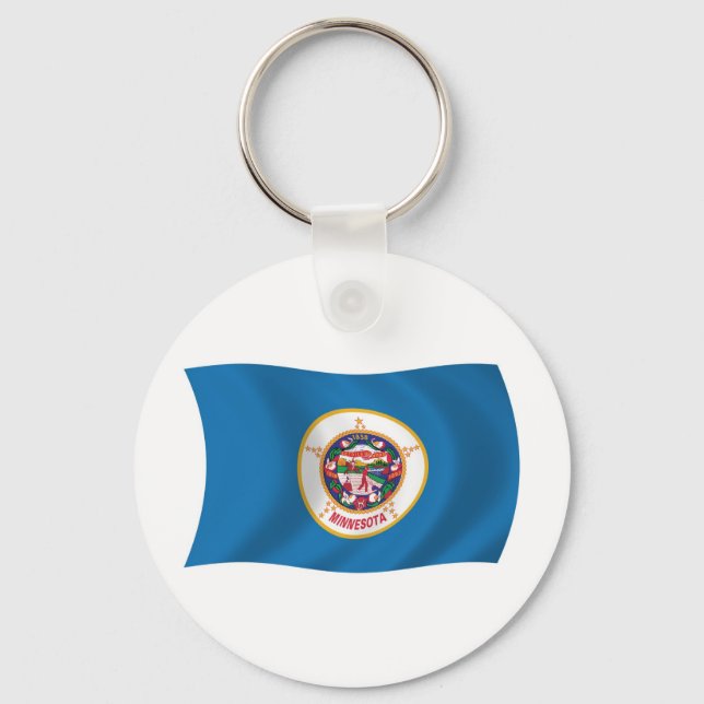Minnesota Flagga Nyckelring (Framsida)