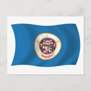 Minnesota Flagga Postkort Vykort