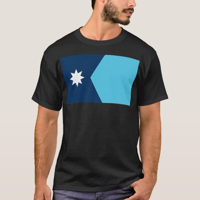 Minnesota - Flagga T Shirt (Framsida)