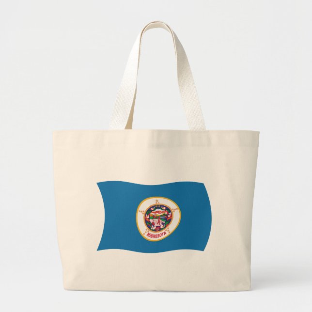 Minnesota Flagga Totebag Jumbo Tygkasse (Framsidan)
