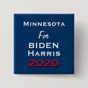 MINNESOTA FÖR BIDEN HARRIS 2020 Kampanj Knapp