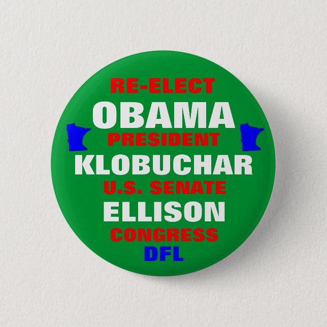 Minnesota för Obama Klobuchar Ellison Knapp (Framsida)