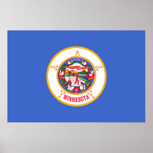 Minnesota, Förenade Stater flagga Poster