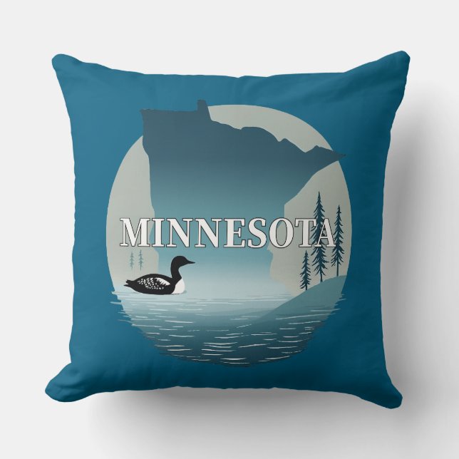 Minnesota Förenta staterna Kudde (Framsida)