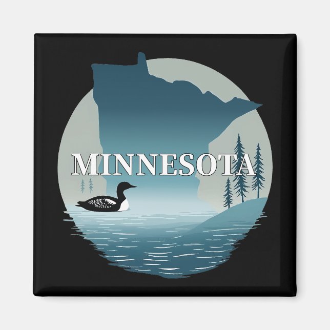 Minnesota Förenta staterna Magnet (Framsidan)
