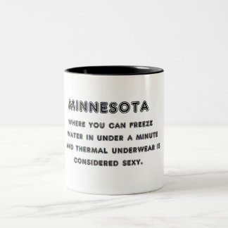 Minnesota frysning Två-Tonad mugg