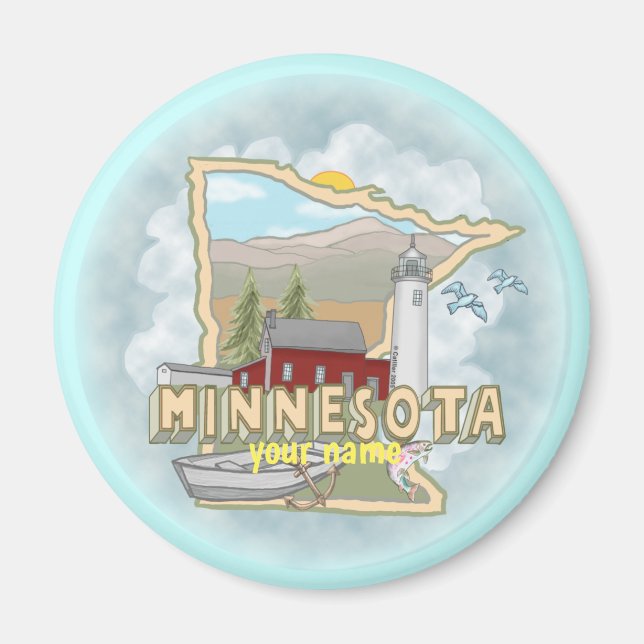 Minnesota fyr magnet (Framsidan)