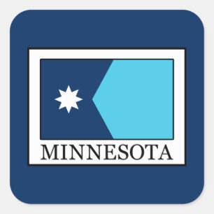 Minnesota Fyrkantigt Klistermärke