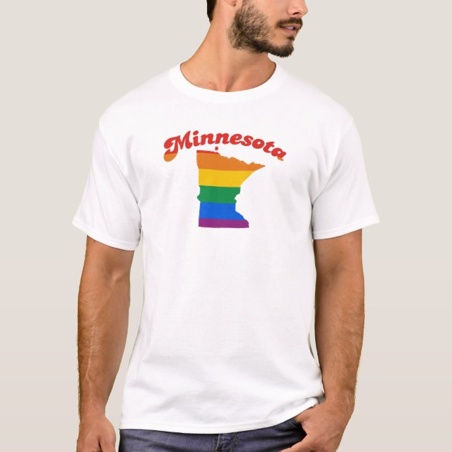 MINNESOTA GAY PRIDE T-SHIRT (Framsida)