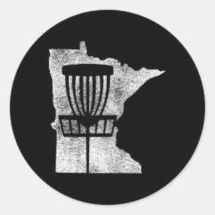 Minnesota-golfstat med Basket i upplösning Runt Klistermärke