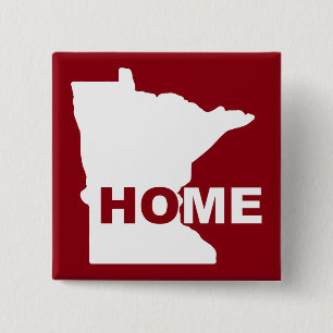 Minnesota Hem bort från statens knappmärke Knapp
