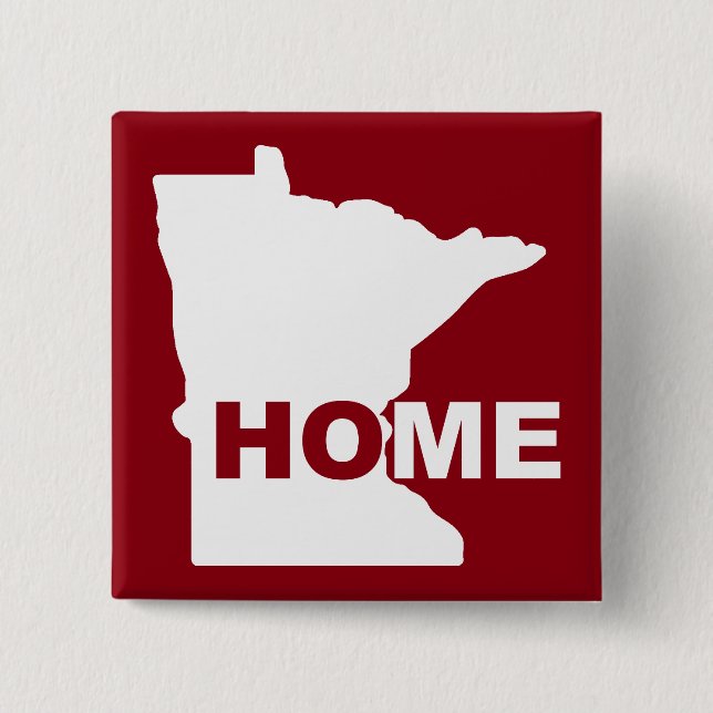 Minnesota Hem bort från statens knappmärke Knapp (Framsida)