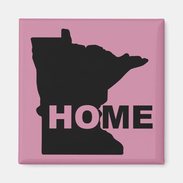 Minnesota Hem Från Stat Kylskåpsmagnet (Framsidan)