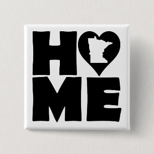 Minnesota Hem Heart State Knapp Märke Pin