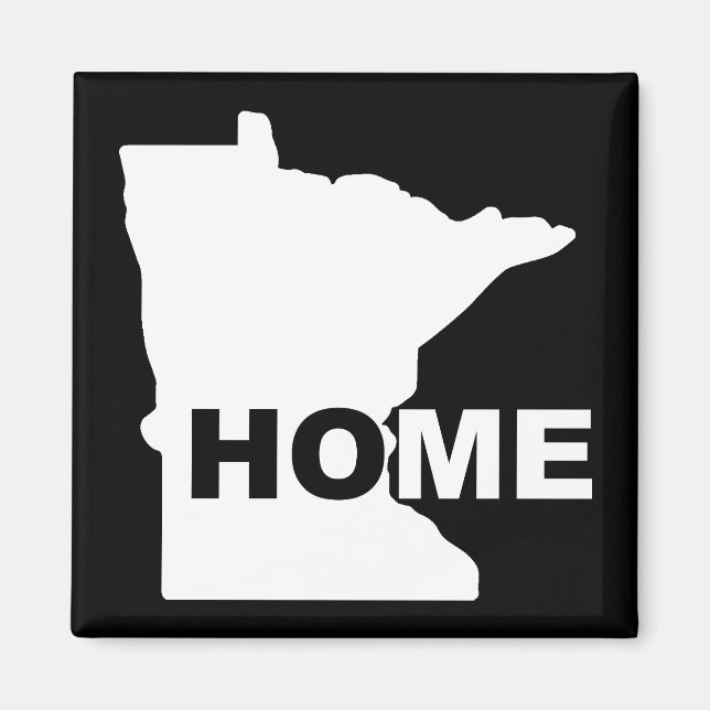 Minnesota Hem Hemifrån Kylskåpsmagnet (Framsidan)