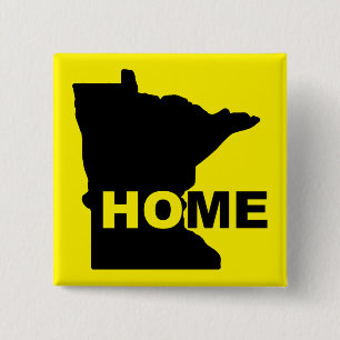 Minnesota Hem Hemifrån Stat Knapp Badge Pin