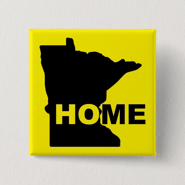 Minnesota Hem Hemifrån Stat Knapp Badge Pin (Framsida)