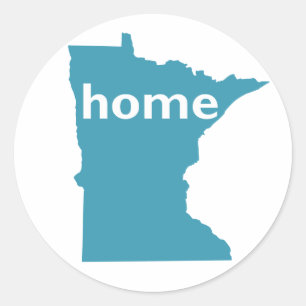 Minnesota hem runt klistermärke