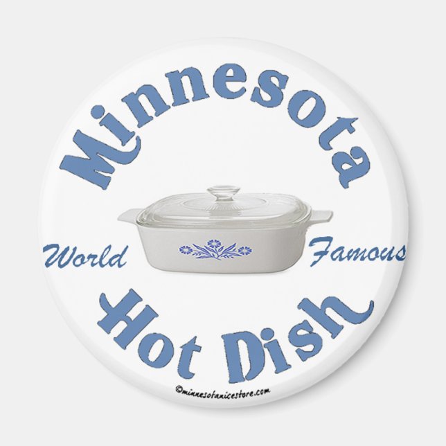 Minnesota Hett Dish Magnet (Framsidan)