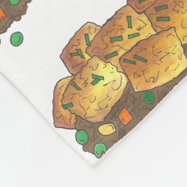 Minnesota Hett Dish Tater Tot Casserole Fleecefilt (Hörn)