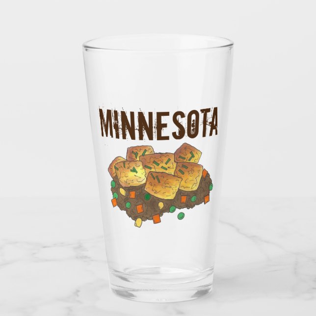 Minnesota Hett Dish Tater Tot Casserole Glaskopp (Framsida)