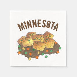 Minnesota Hett Dish Tater Tot Casserole Pappersservett