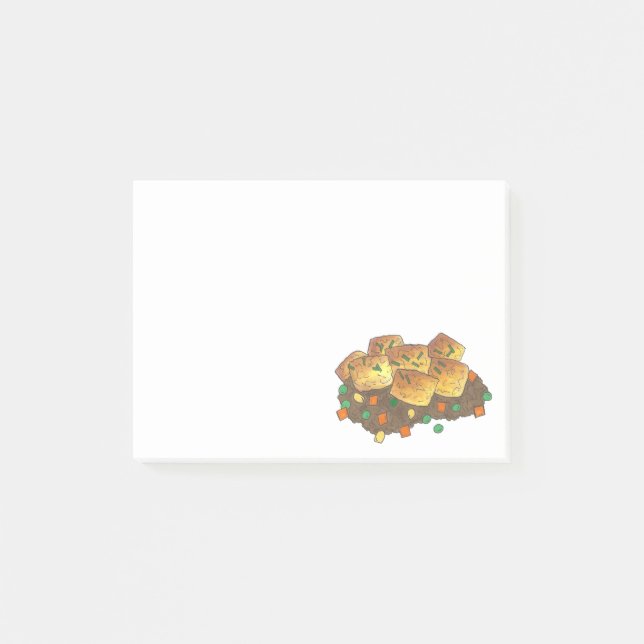 Minnesota Hett Dish Tater Tot Casserole Post-it Block (Framsida)