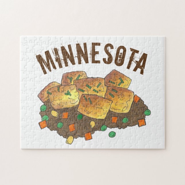 Minnesota Hett Dish Tater Tot Casserole Pussel (Horisontell)