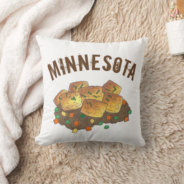 Minnesota Hett Dish Tater Tot Hotdisk Casserole Kudde (Filt)