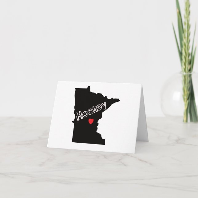 Minnesota Hockey Tack Kort (Framsida)