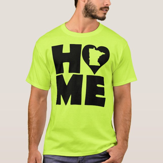 Minnesota Home Heart State Tees T-Shirt (Framsida)