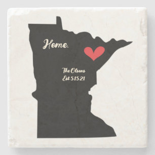 Minnesota Home Marble Stone Underlägg