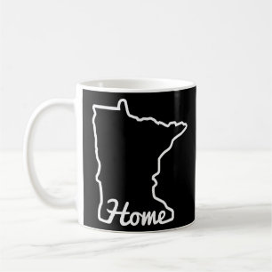 Minnesota Home Mn State Karta Minnesotan Kaffemugg